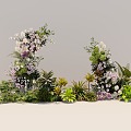 137 Floriculture Flowers Green Plants Flowers Plants 3d model