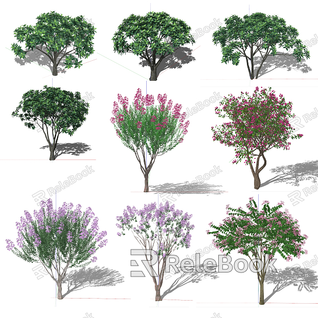 Modern Flower Tree model