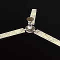 Ceiling Fan With Three Metal Blades Modern Design For Home Cooling
