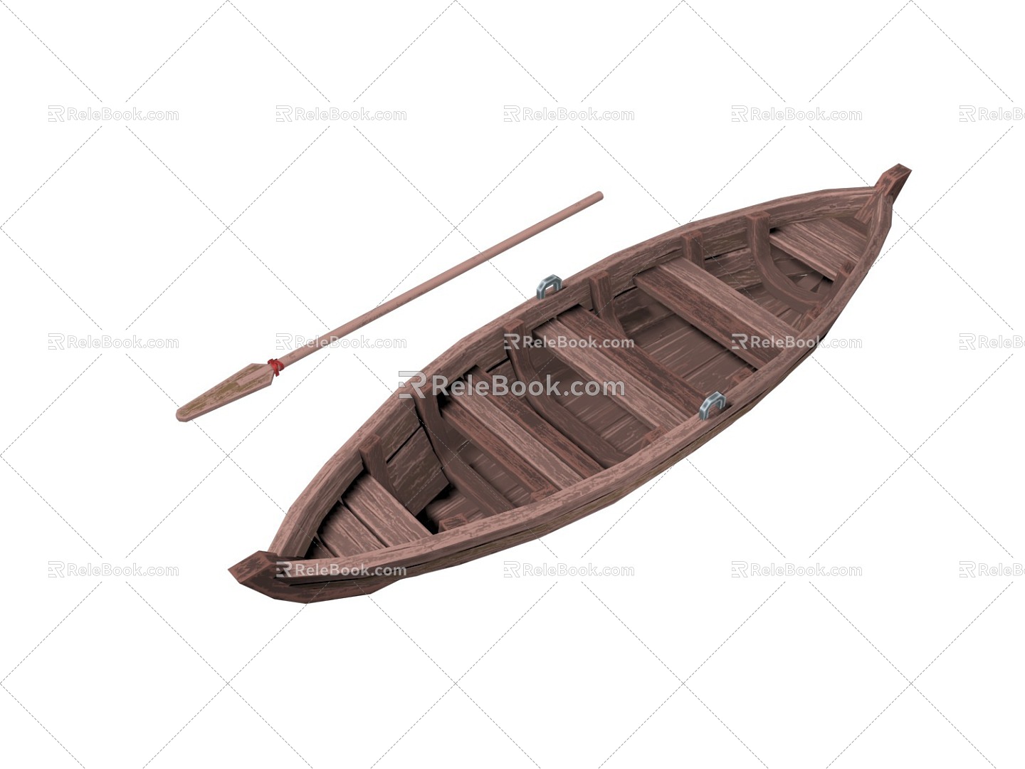 Raft Boat Port Dock Boat Water Tools Small Boat Paddle Boat Large Boat Small Wooden Boat Small Raft 3d model