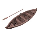 Raft Boat Port Dock Boat Water Tools Small Boat Paddle Boat Large Boat Small Wooden Boat Small Raft 3d model