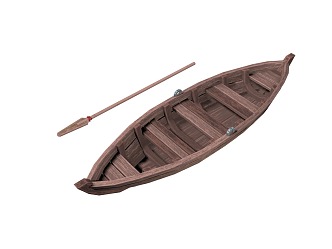 Raft Boat Port Dock Boat Water Tools Small Boat Paddle Boat Large Boat Small Wooden Boat Small Raft 3d model