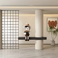 Entrance aisle partition 3d model