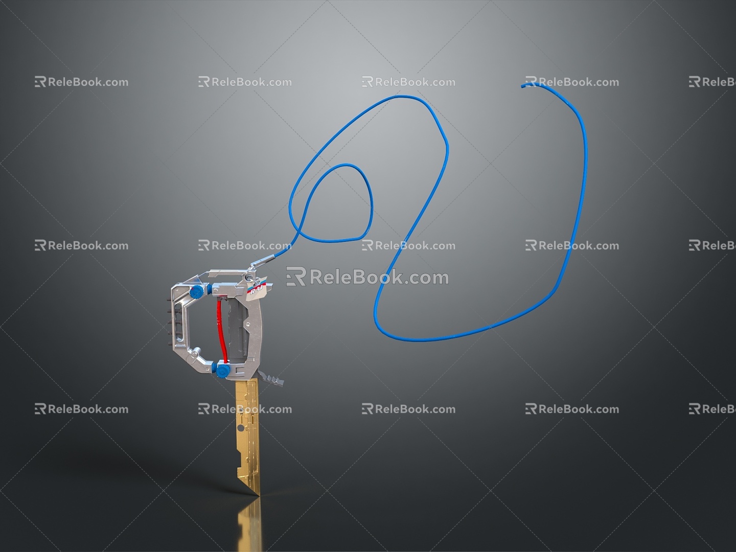 Modern Key Door Key Gold Key Silver Key 3d model