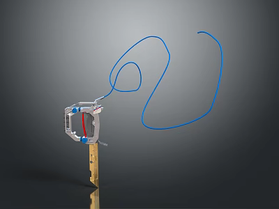 Modern Key Door Key Gold Key Silver Key 3d model