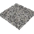 Gray And White Crushed Stone Pile For Landscaping And Construction Use 3d model