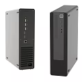 Compact Modern Desktop PC Case With USB Ports And Ventilation Design 3d model