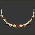 Luxury Gold Crown Jewelry with Golden Snakes Green Leaves and Red Heart Gemstone