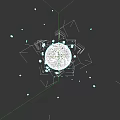 Planetary Microtopography on Earth Surface with Stars and Clouds in Space