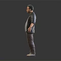 Stylish 3D Male Character Wearing Leather Jacket Sunglasses And White Shoes On Dark Background