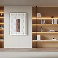 Simple bookcase 3d model