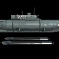 Modern Realistic Submarine 3d model