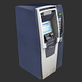 Two ATM Machines With Digital Screen For Cash Withdrawal Services 3d model