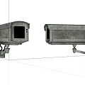 Modern camera old traffic camera 3d model