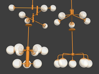 Light Luxury Chandelier Combination model