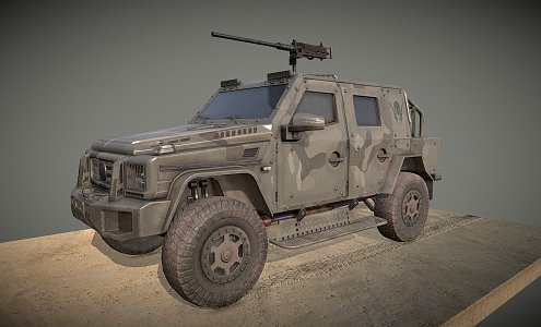 military armored vehicle 3d model