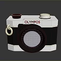 OLYMPOS Computer Webcam With Silver Black Body Lens And Retro Design Knob