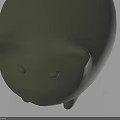 Cute Light Green Rounded Cat Shaped Furniture Design For Home Decor
