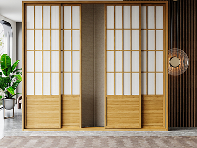 Japanese-style sliding door model