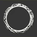 Elegant Silver Fashion Ring With Intricate Woven Filigree Design Details