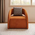 Luxury Soft Caramel Velvet Sofa Set With Matching Single Armchair For Cozy Modern Living Room
