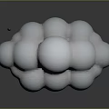 Cute Cloud Shaped Household Decor Item With Small Hanging Raindrops