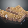 Building Frame Structure Featuring Wooden Roof Trusses And Wall Framing 3d model
