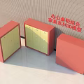 Practical Modern Office Storage Cabinet Rack Combination 3D Furniture Model 3d model