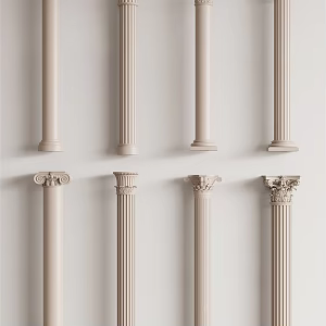 European Column Roman Column 3d model