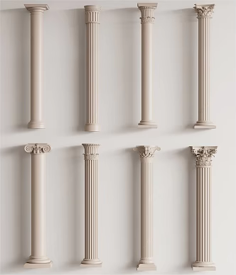 European Column Roman Column 3d model