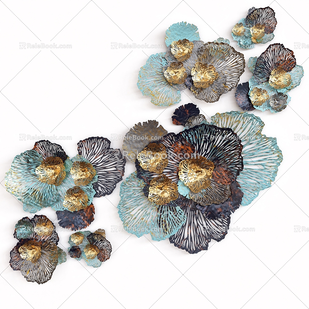 Petal Wall Ornaments 3d model