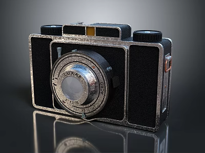 Vintage Digital Camera With Classic Retro Design And Metal Body For Photography Enthusiasts 3d model