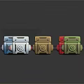 Colorful Decorative Boxes With Modern Design And Reflective Surfaces In Various Hues