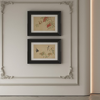 New Chinese Decorative Painting 3d model