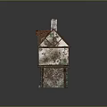 Traditional House Design With Red Tile Roof Dual Chimneys Stone And Wood Structure