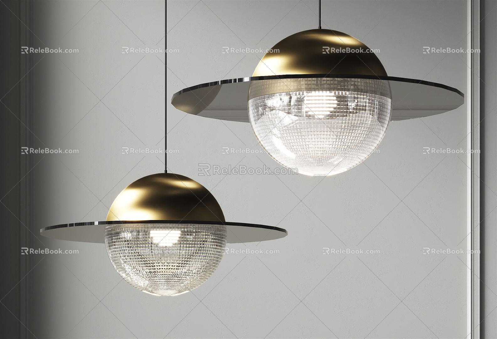 Light Luxury Chandelier 3d model