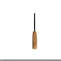 Durable Chisel Hardware Tool With Wooden Handle And Silver Metal Blade For Woodworking Projects
