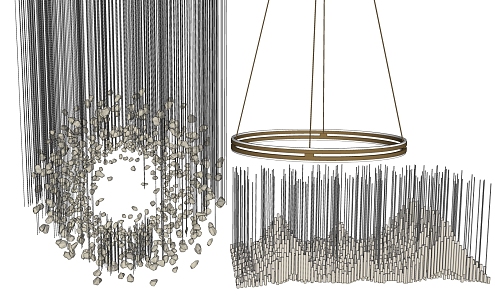 Modern Chandelier Crystal Chandelier Lobby Chandelier Lobby Chandelier 3d model