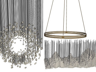 Modern Chandelier Crystal Chandelier Lobby Chandelier Lobby Chandelier 3d model