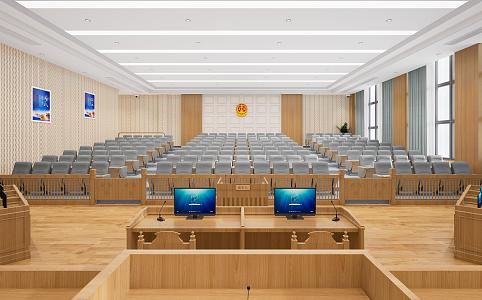 Moot court 3d model