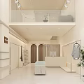 Modern Clothing Store Interior Design With Bright Lighting Clothing Racks And Spacious Layout