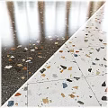 Terrazzo Floor Tiles With Colorful Chips Modern Design And Durable Interior Surface