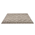 Beige And Brown Square Rug With Diamond Pattern Textured Design For Home Decor 3d model