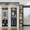 Intelligent Science Technology Exhibition With Air Treatment System Charts And Equipment