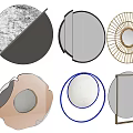 Stylish Decorative Mirrors with Various Shapes and Unique Frame Designs for Home Interior
