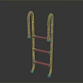Pool Ladder Escalator Pool Ladder Pool Ladder Pool Ladder 3d model