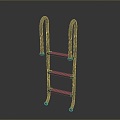 Pool Ladder Escalator Pool Ladder Pool Ladder Pool Ladder 3d model