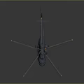 High Definition Spacecraft Model With Rotors And Markings For Cosmic Exploration Missions
