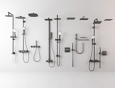 Modern Shower 3d model