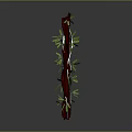 Decorative Indoor Plant With Red Trunk And Green Foliage For Home Decor
